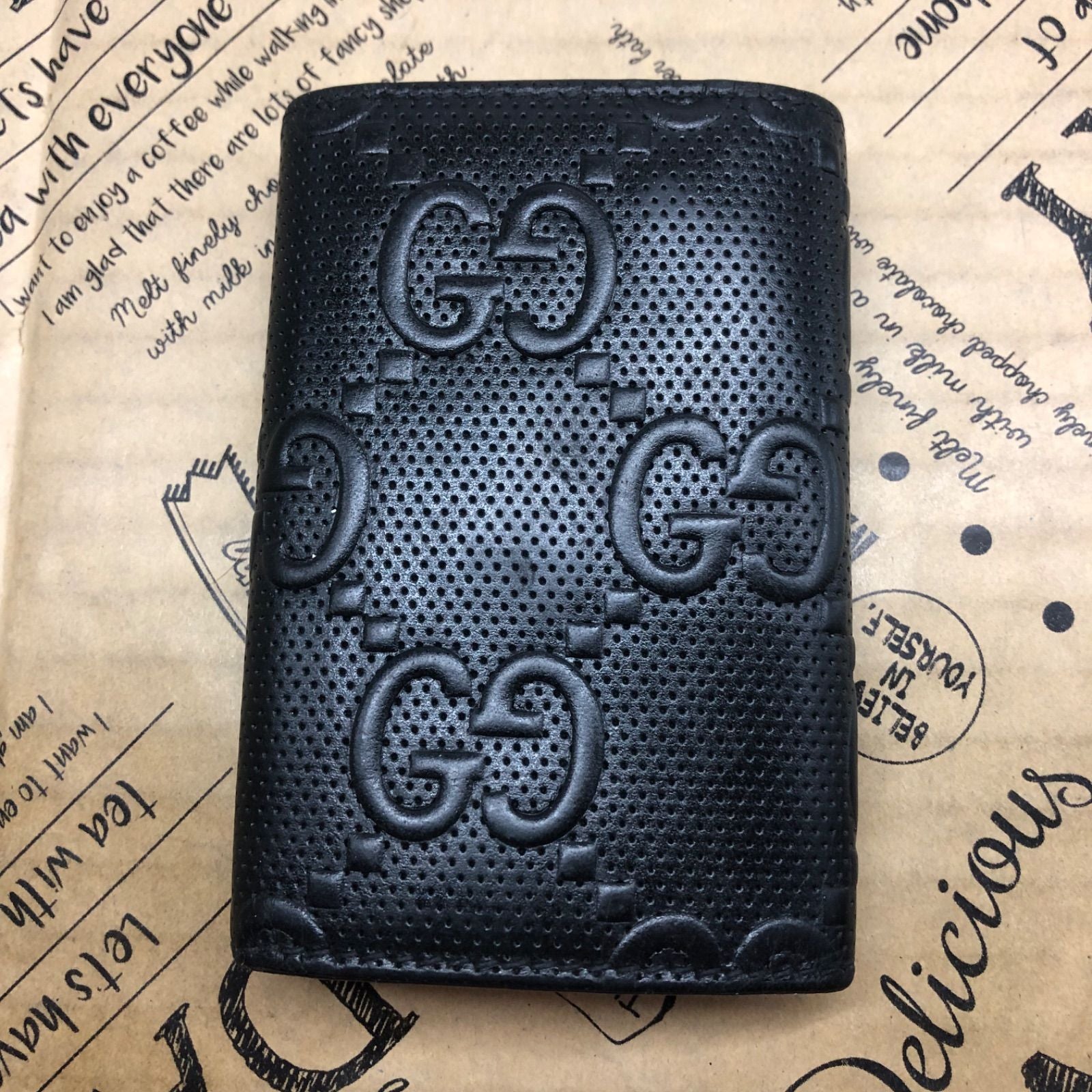 Gucci Key Case GG Embossed Logo Key Holder — view 3