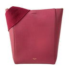 Celine Shoulder Bag Sangles Bucket Small Raspberry Removable Strap