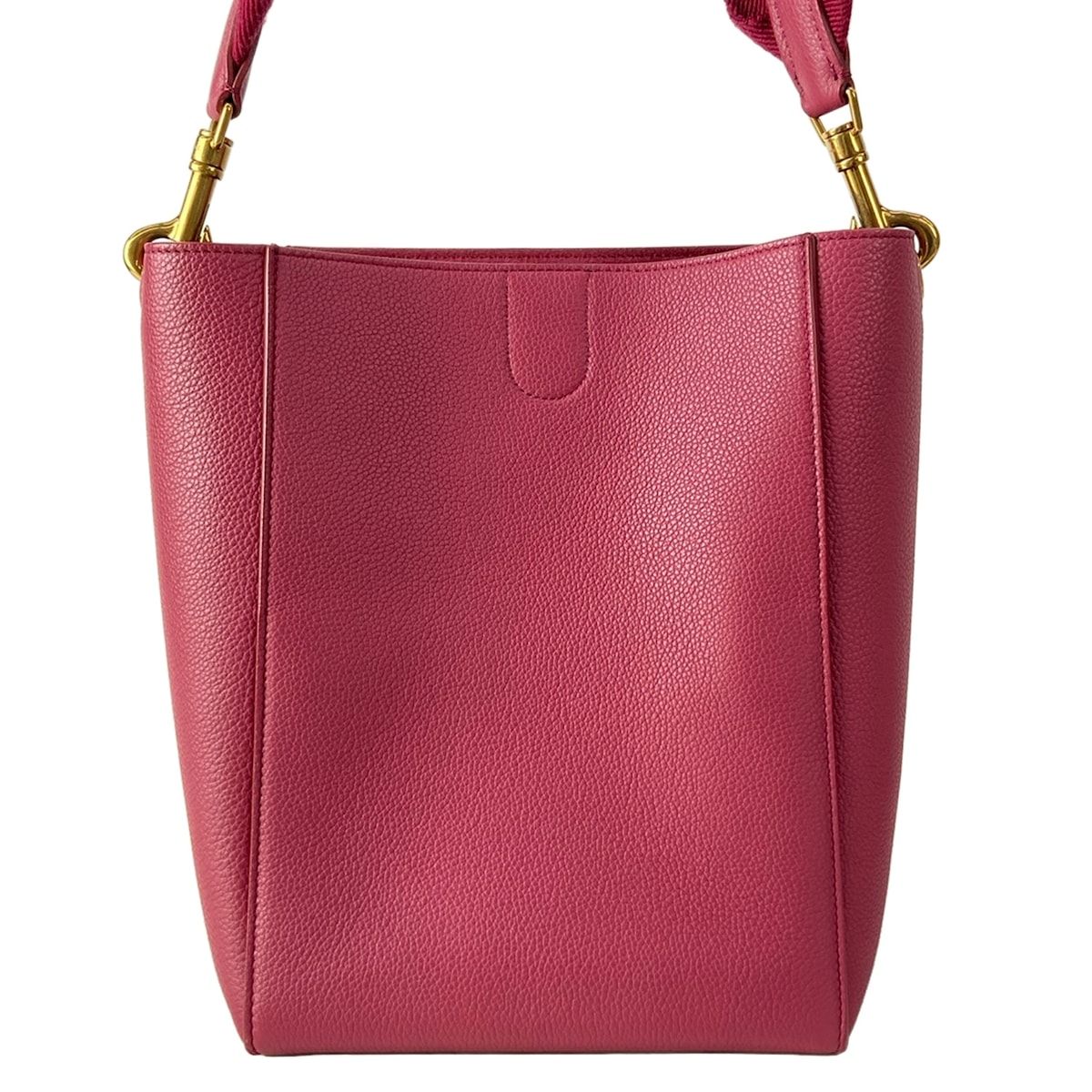Celine Shoulder Bag Sangles Bucket Small Raspberry Removable Strap — view 3
