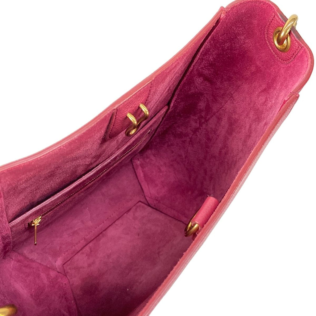Celine Shoulder Bag Sangles Bucket Small Raspberry Removable Strap — view 7