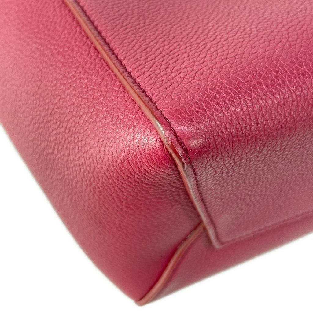 Celine Shoulder Bag Sangles Bucket Small Raspberry Removable Strap — view 6