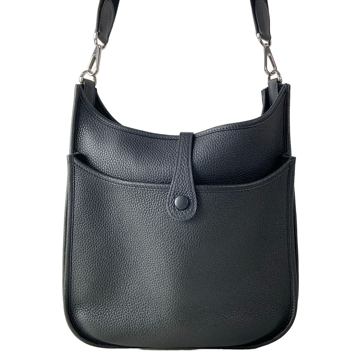 Hermes Shoulder Bag Evelyne 3 III PM Black Silver — view 3