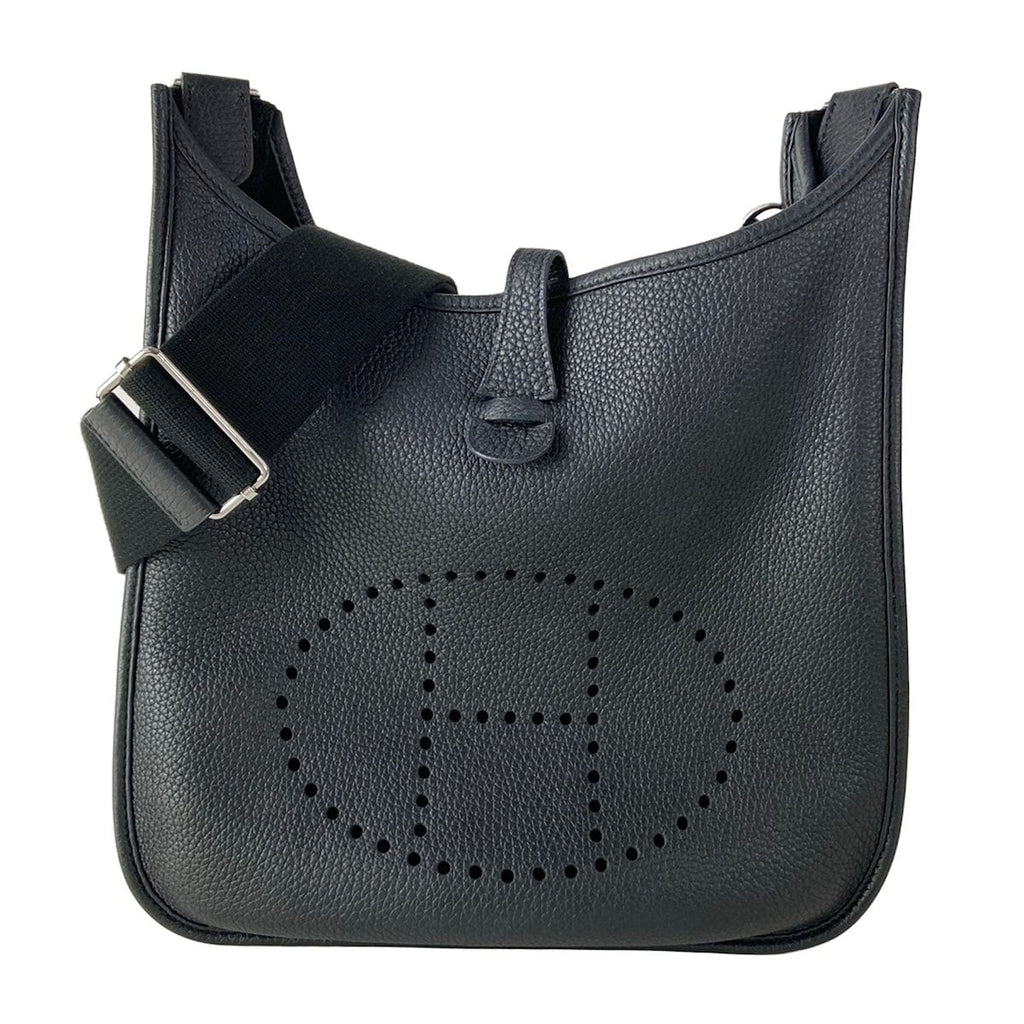 Hermes Shoulder Bag Evelyne 3 III PM Black Silver