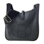 Hermes Shoulder Bag Evelyne 3 III PM Black Silver