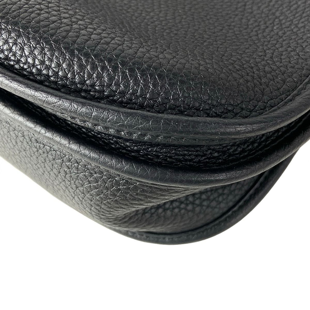 Hermes Shoulder Bag Evelyne 3 III PM Black Silver — view 8