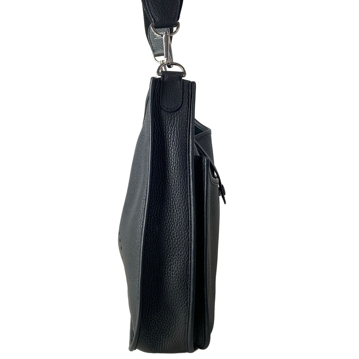 Hermes Shoulder Bag Evelyne 3 III PM Black Silver — view 4