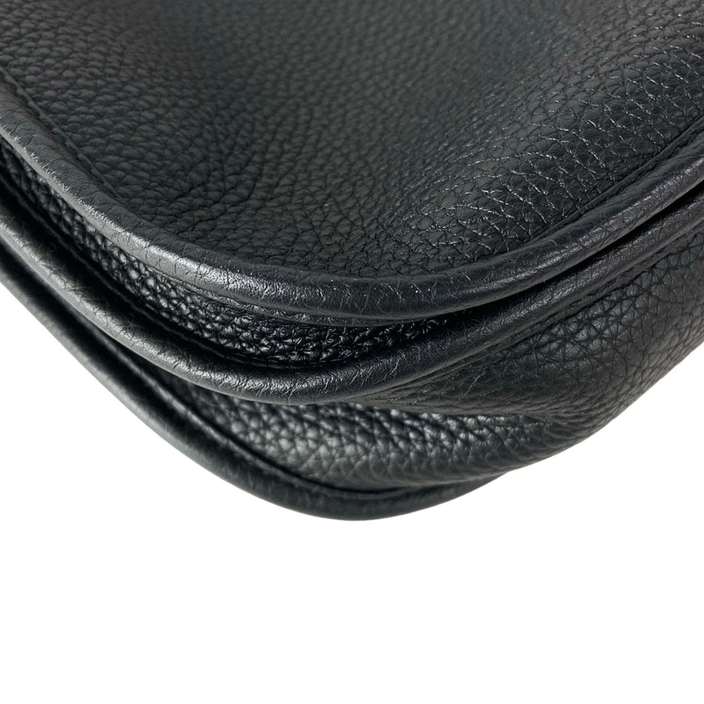 Hermes Shoulder Bag Evelyne 3 III PM Black Silver — view 9
