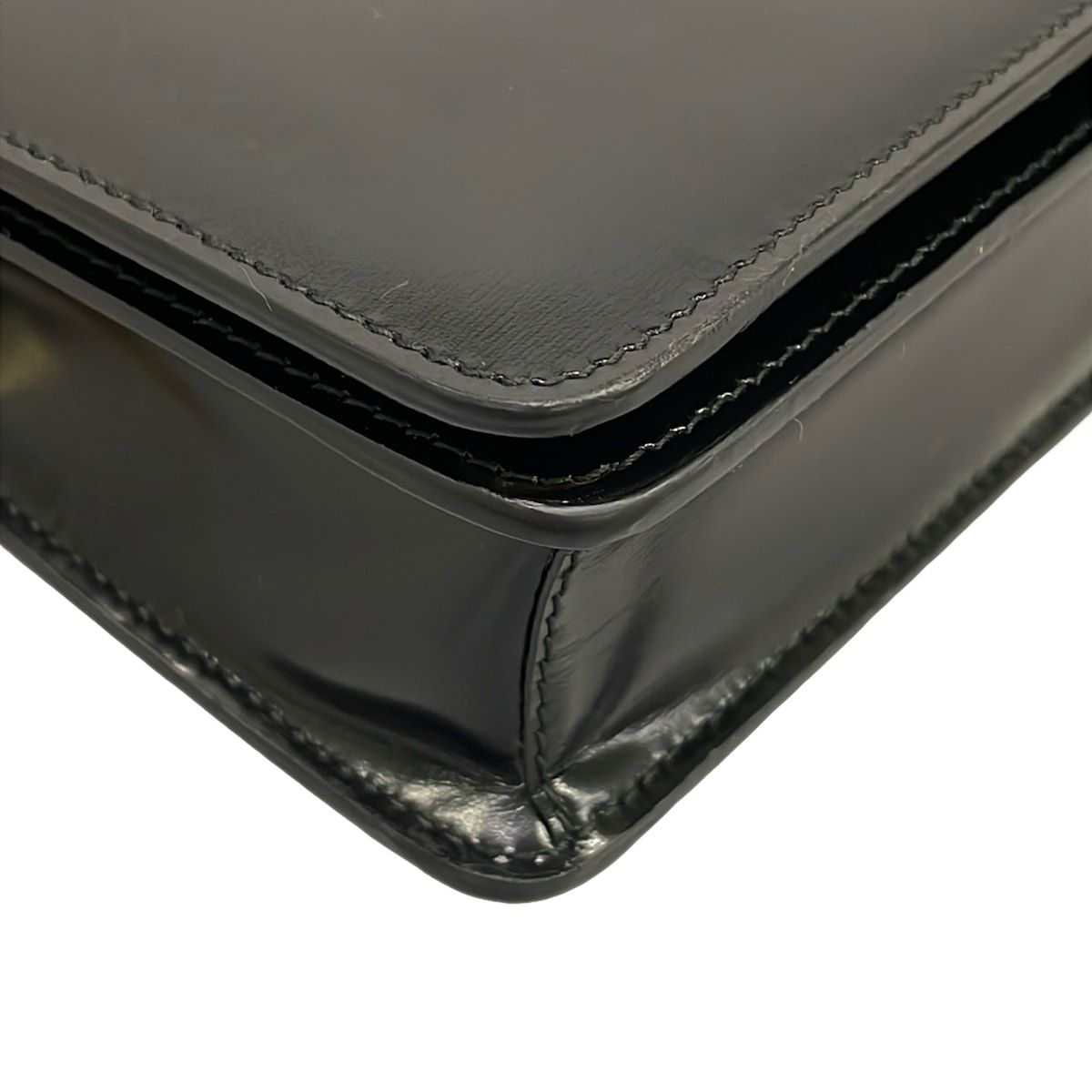 Prada Wallet Black Chain Leather — view 8