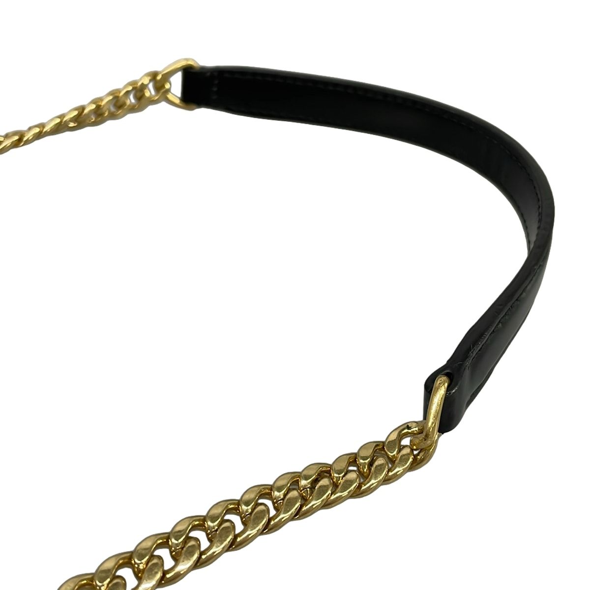 Prada Wallet Black Chain Leather — view 6