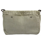 Hermes Pouch Natural Fauve Drawstring Back in