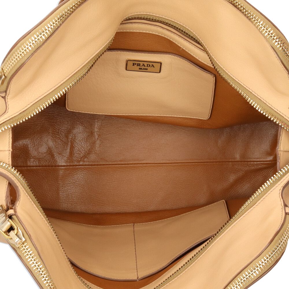 Prada Handbag Leather Beige — view 7