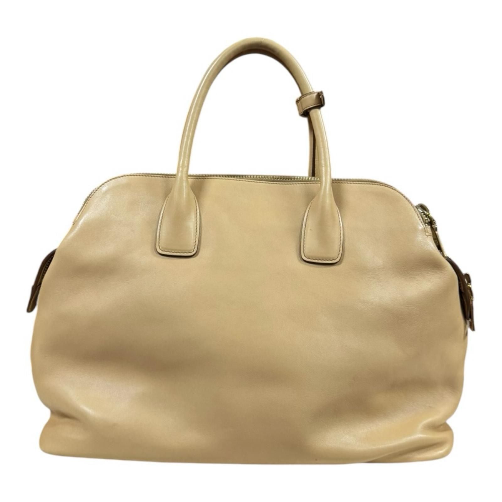 Prada Handbag Leather Beige — view 3