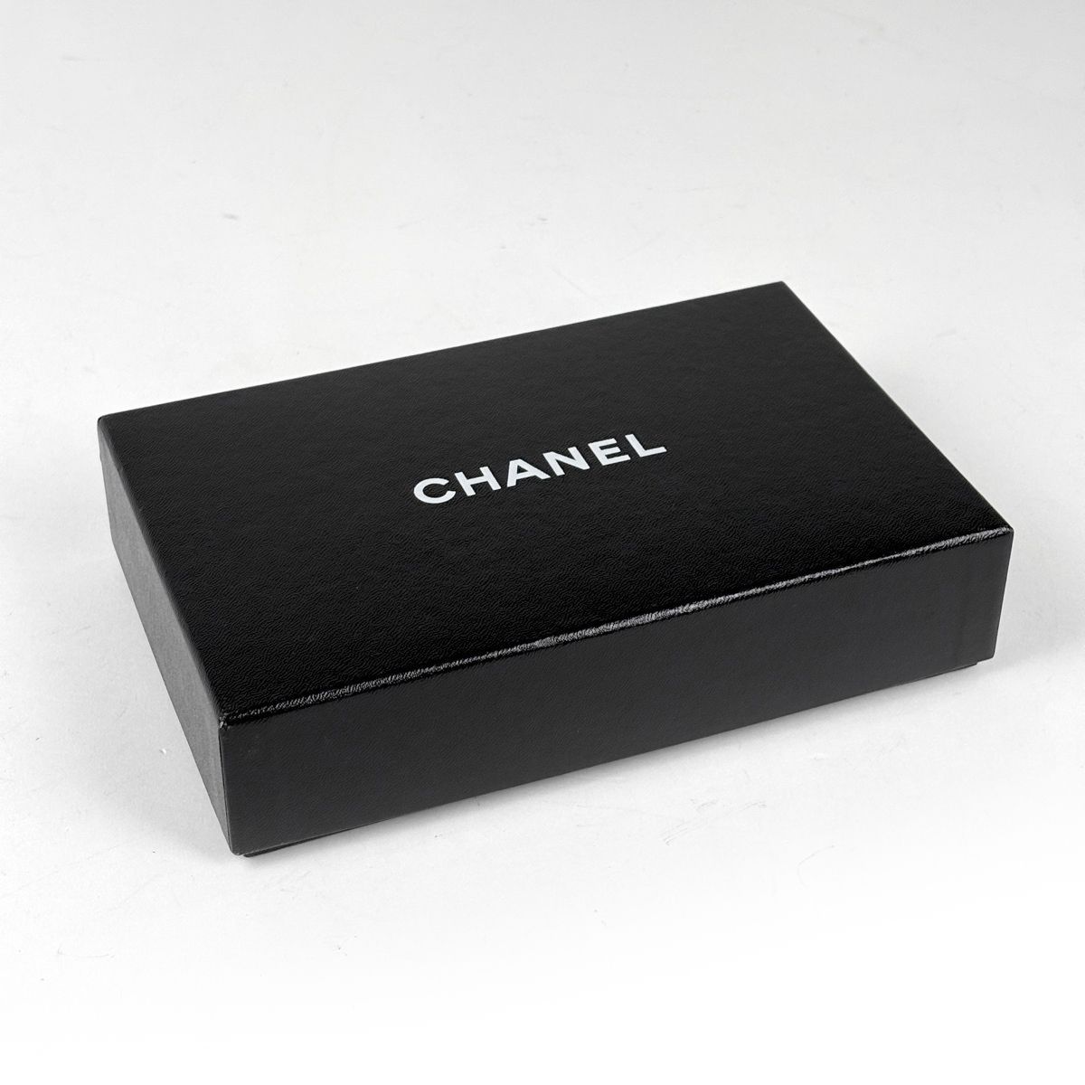 Chanel Coco Button Bifold Wallet Leather Black — view 9