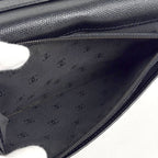 Chanel Coco Button Bifold Wallet Leather Black — view 7