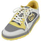Gucci Interlocking Sneakers Low Cut Shoes Leather Yellow