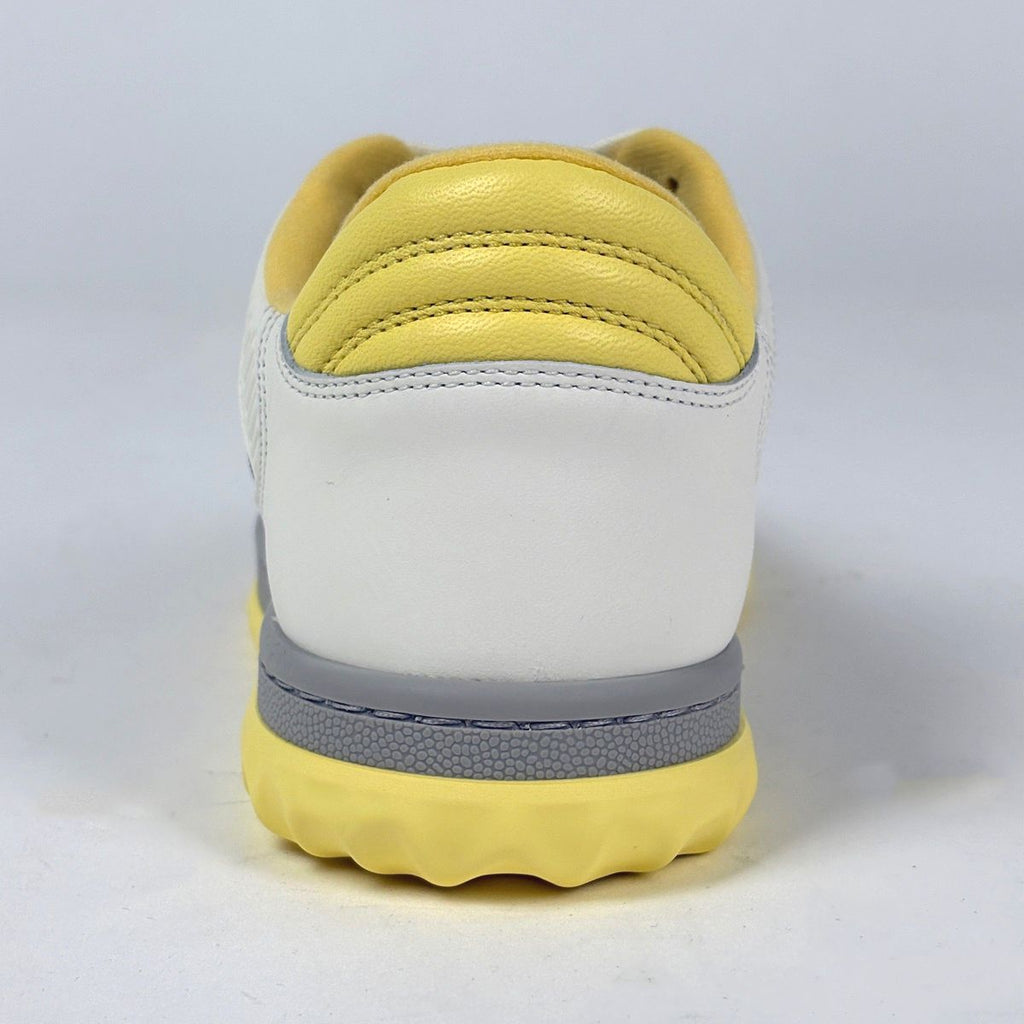 Gucci Interlocking Sneakers Low Cut Shoes Leather Yellow — view 3