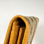 Gucci GG Pattern Bifold Wallet Canvas Yellow Beige — view 3