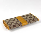 Gucci GG Pattern Bifold Wallet Canvas Yellow Beige — view 2