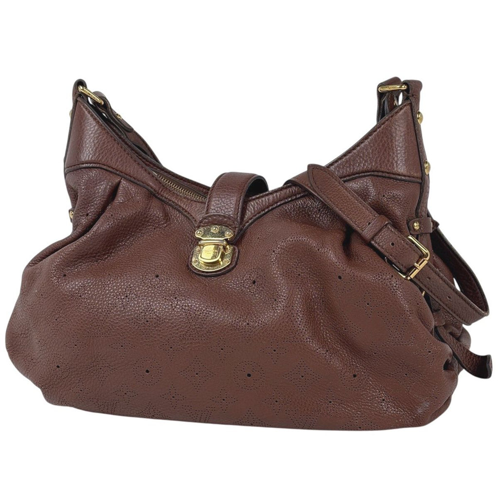 Louis Vuitton XS Perforated Shoulder Bag Monogram Mahina Cognac