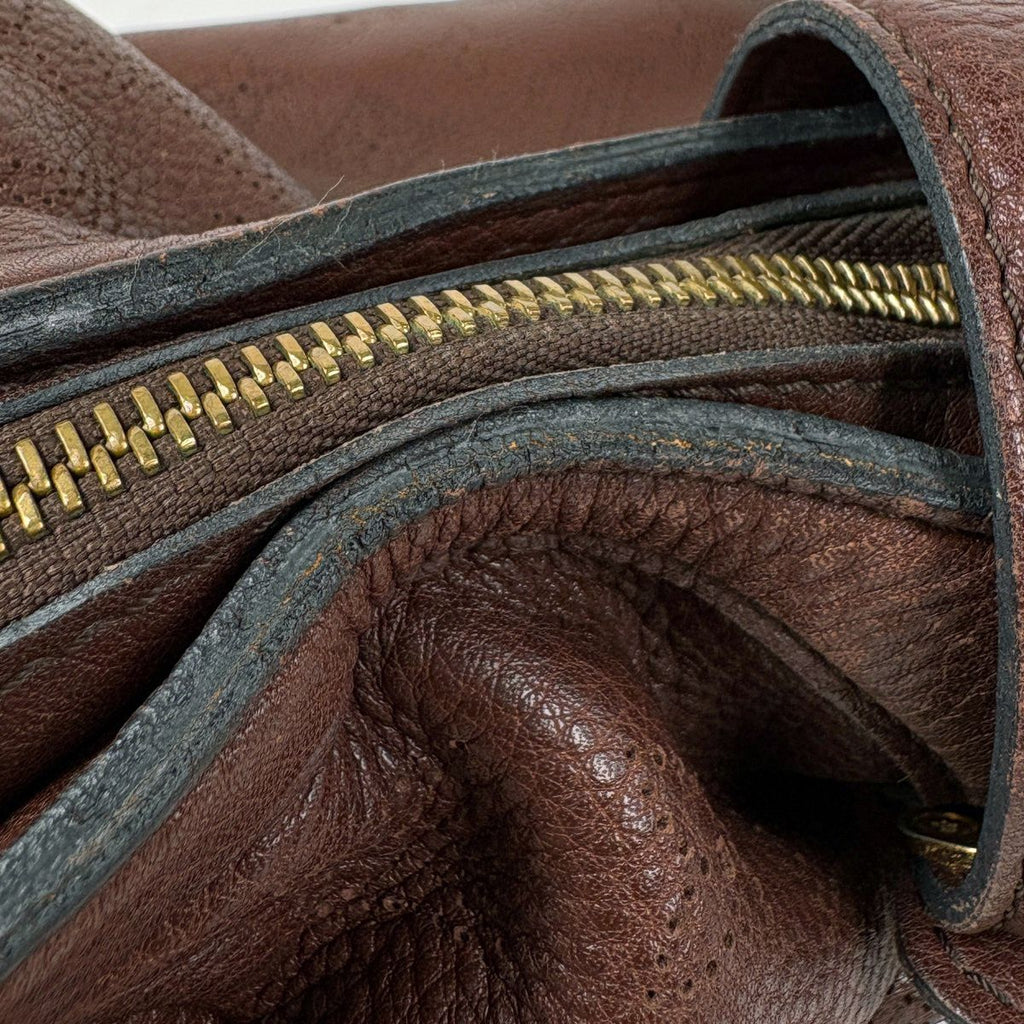 Louis Vuitton XS Perforated Shoulder Bag Monogram Mahina Cognac — view 5