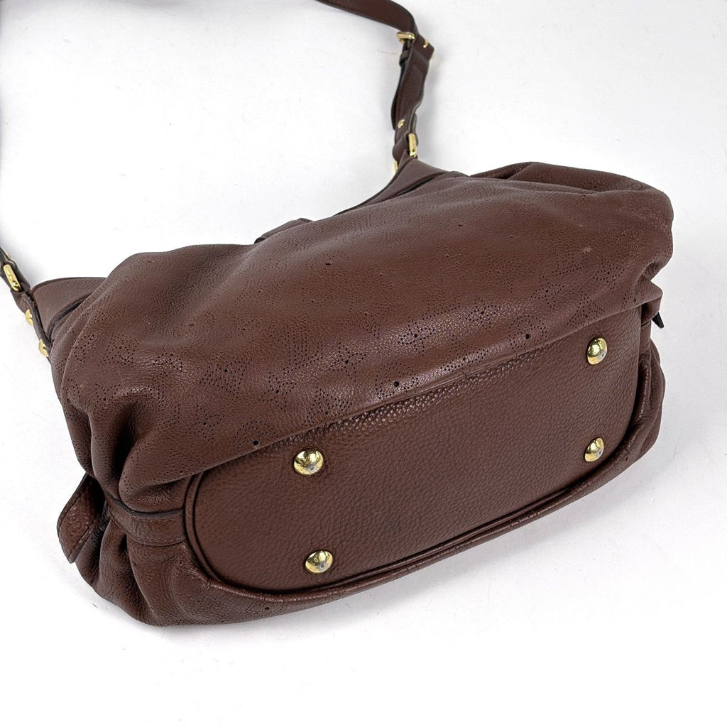Louis Vuitton XS Perforated Shoulder Bag Monogram Mahina Cognac — view 2