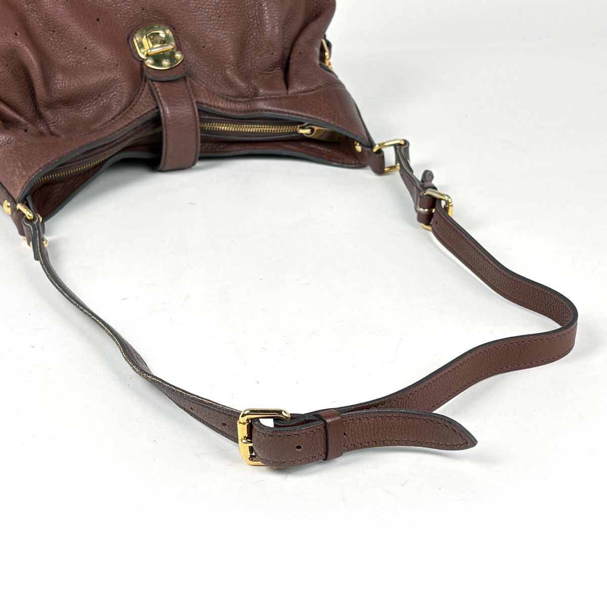 Louis Vuitton XS Perforated Shoulder Bag Monogram Mahina Cognac — view 7