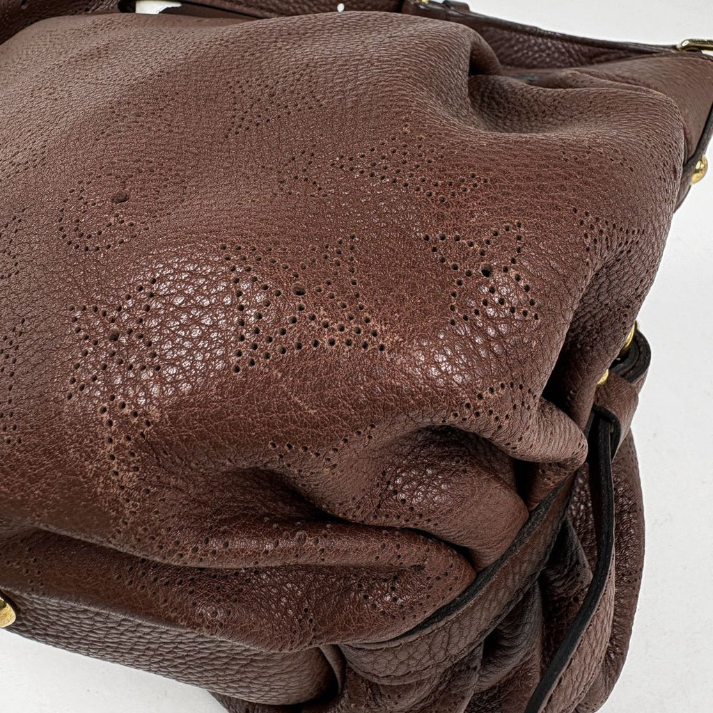 Louis Vuitton XS Perforated Shoulder Bag Monogram Mahina Cognac — view 3