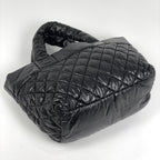 Chanel Coco Small Tote CC Logo Handbag Nylon Black — view 2