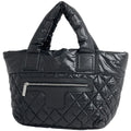 Chanel Coco Small Tote CC Logo Handbag Nylon Black