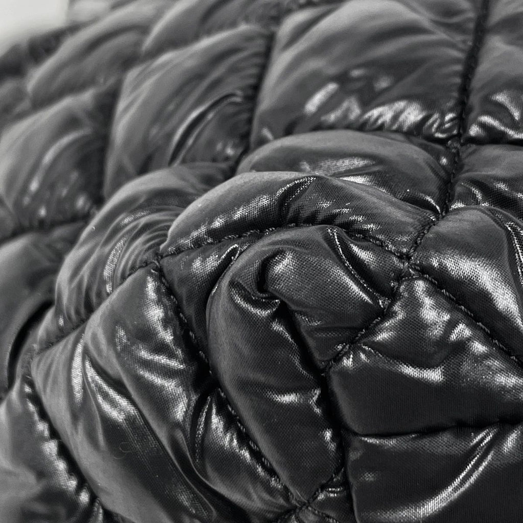 Chanel Coco Small Tote CC Logo Handbag Nylon Black — view 3