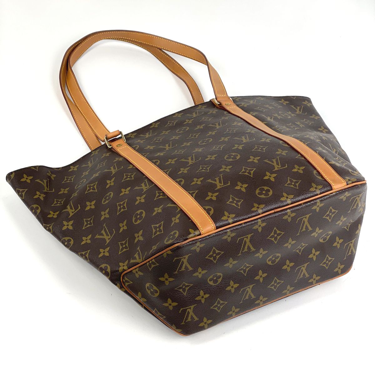 Louis Vuitton Sac Shopping Shoulder Bag Tote Monogram Brown — view 2