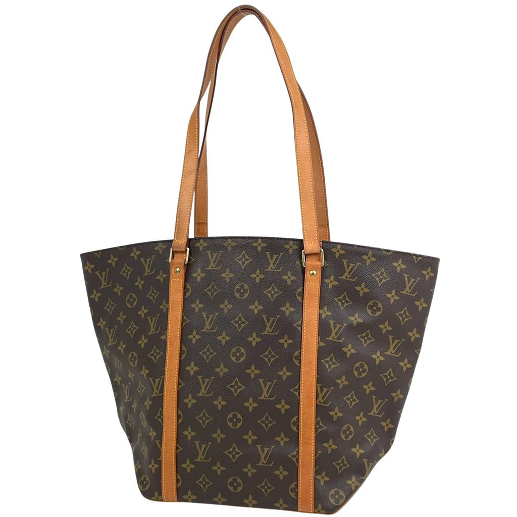 Louis Vuitton Sac Shopping Shoulder Bag Tote Monogram Brown