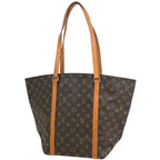 Louis Vuitton Sac Shopping Shoulder Bag Tote Monogram Brown