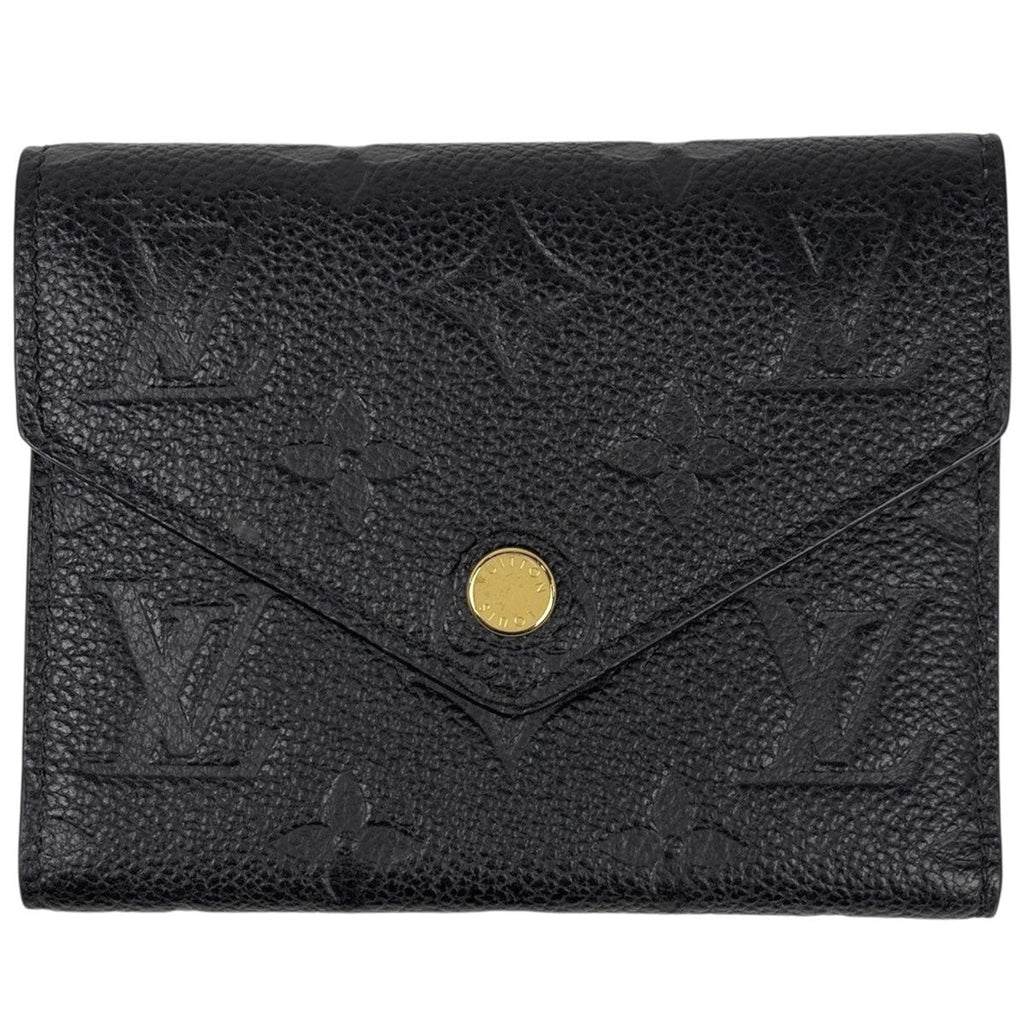 Louis Vuitton Portefeuille Victorine Trifold Wallet Monogram Empreinte Noir