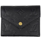 Louis Vuitton Portefeuille Victorine Trifold Wallet Monogram Empreinte Noir