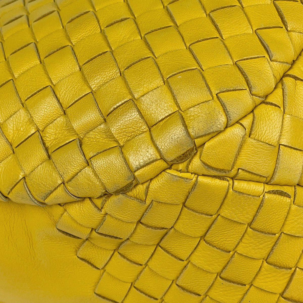 Bottega Veneta Intrecciato Handbag Leather Yellow — view 3
