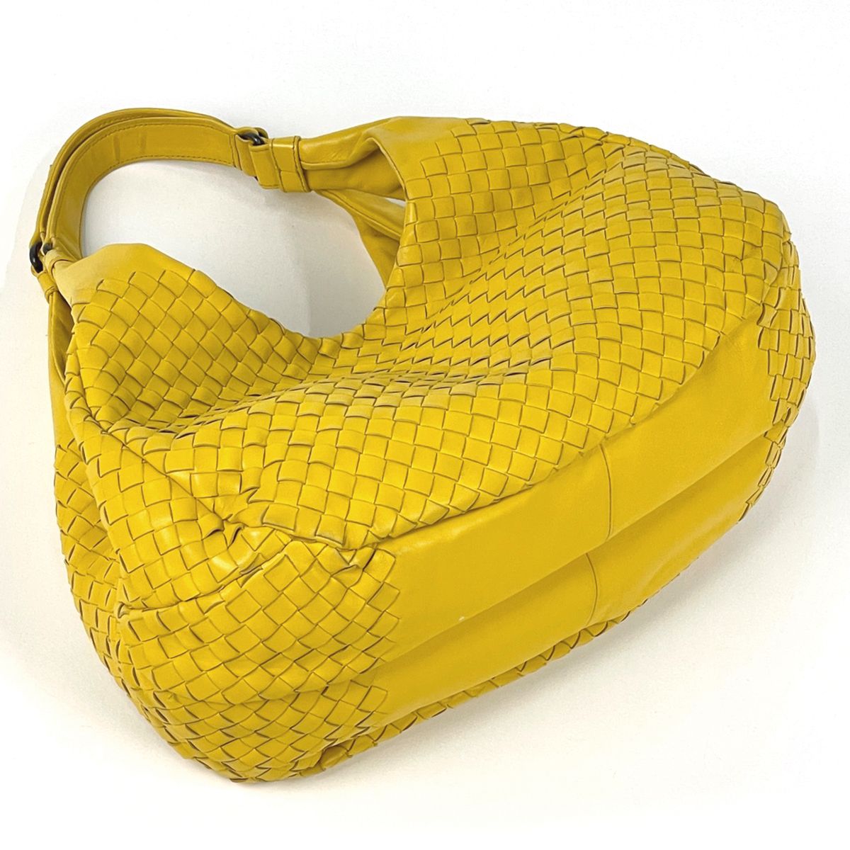 Bottega Veneta Intrecciato Handbag Leather Yellow — view 2