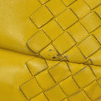 Bottega Veneta Intrecciato Handbag Leather Yellow — view 4