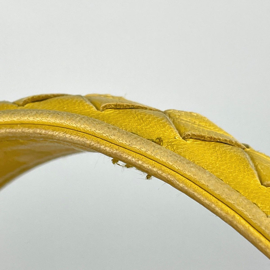 Bottega Veneta Intrecciato Handbag Leather Yellow — view 8
