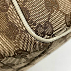 Gucci GG Pattern Ski Handbag Canvas Beige — view 3