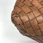 Bottega Veneta Intrecciato Handbag Leather Brown — view 3