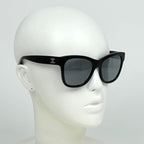 Chanel CC Logo Sunglasses Eyewear Acetate Black — view 5