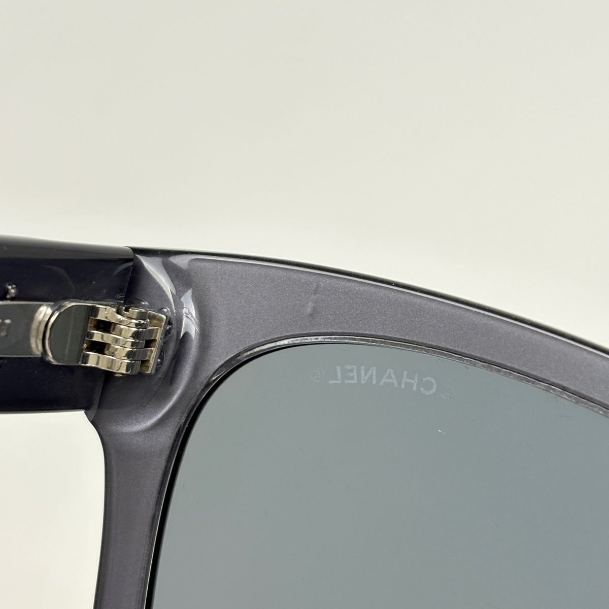 Chanel CC Logo Sunglasses Eyewear Acetate Black — view 4