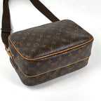 Louis Vuitton Reporter PM Crossbody Shoulder Bag Monogram Brown — view 2