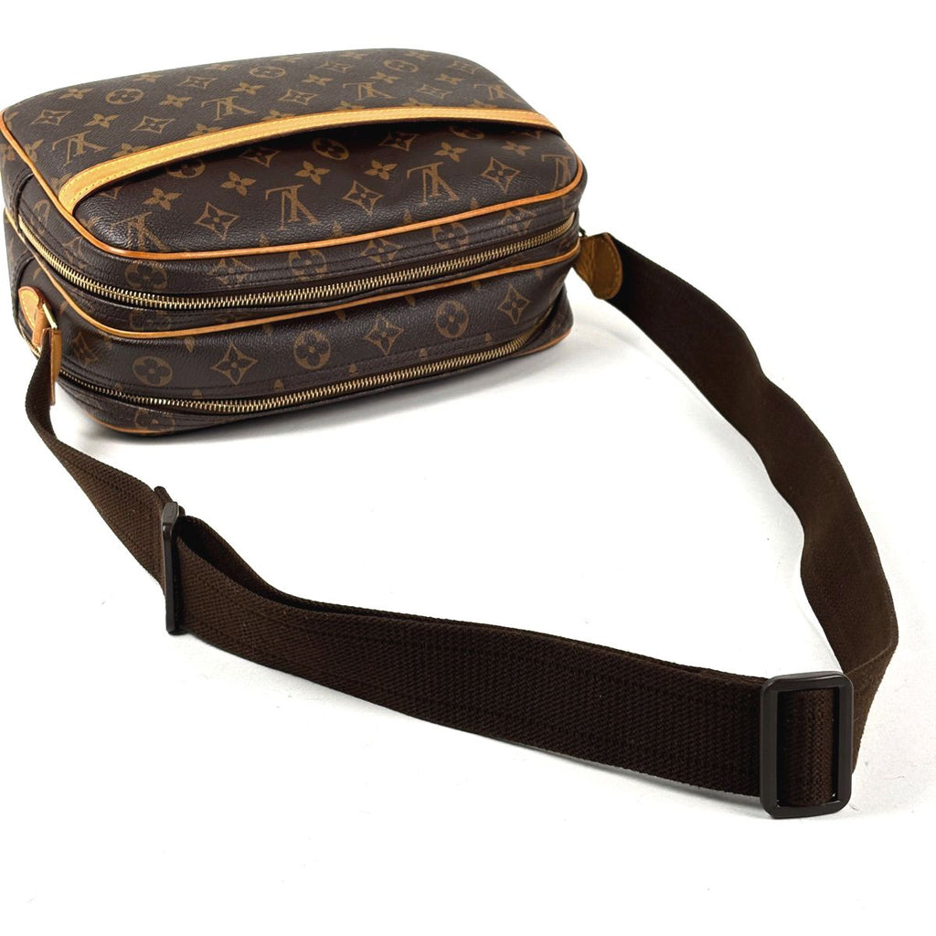 Louis Vuitton Reporter PM Crossbody Shoulder Bag Monogram Brown — view 6