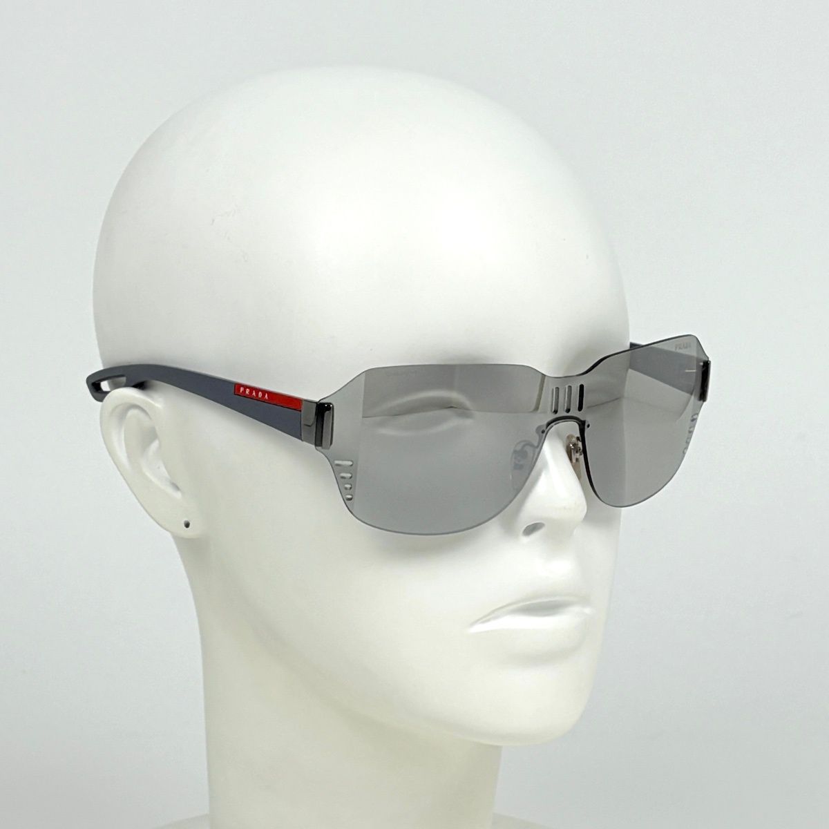 Prada Sports Logo Sunglasses Eyewear Rubber Gray — view 6