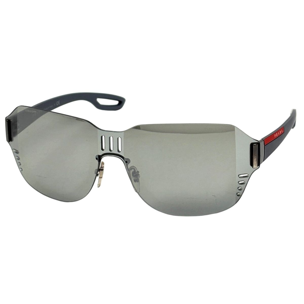 Prada Sports Logo Sunglasses Eyewear Rubber Gray