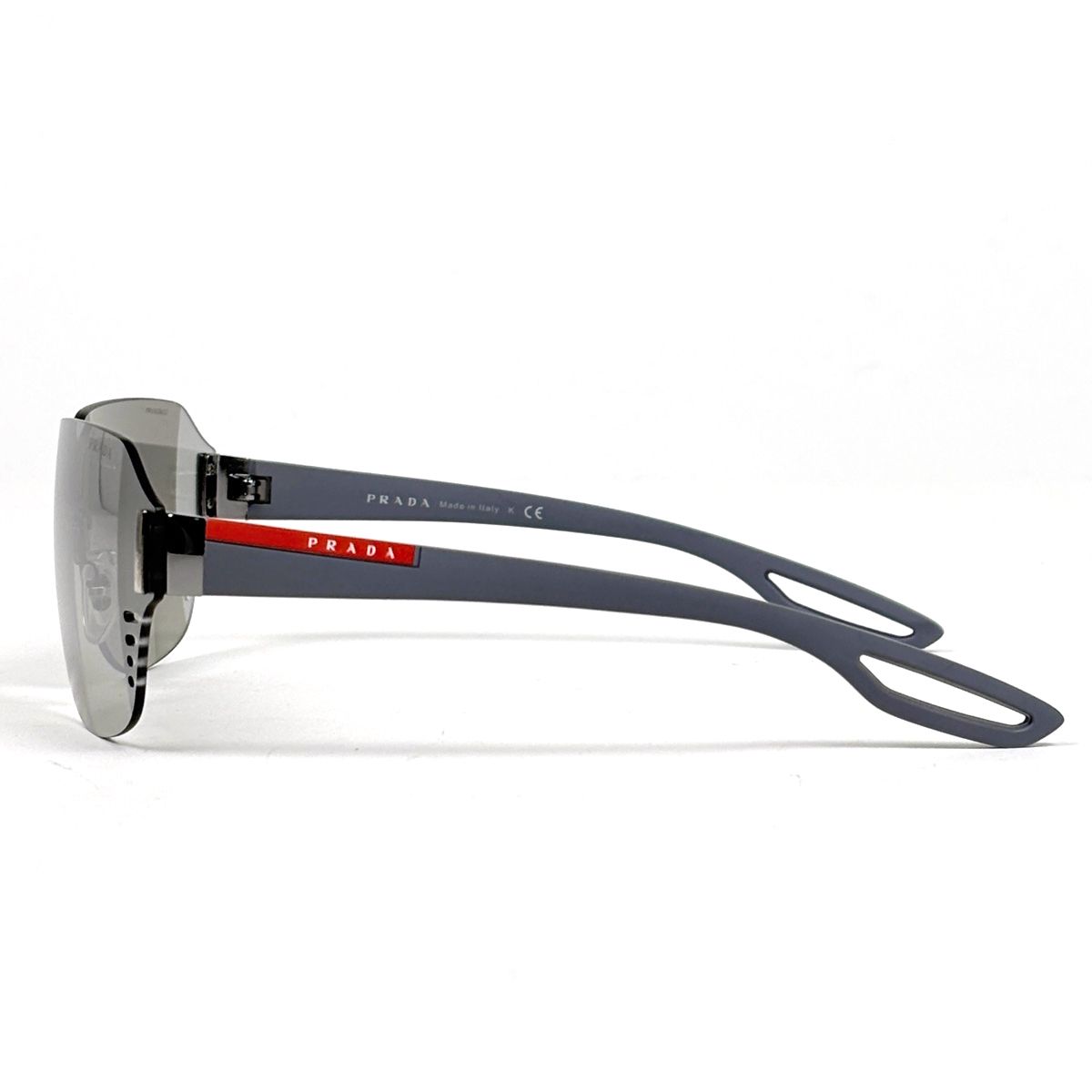 Prada Sports Logo Sunglasses Eyewear Rubber Gray — view 2