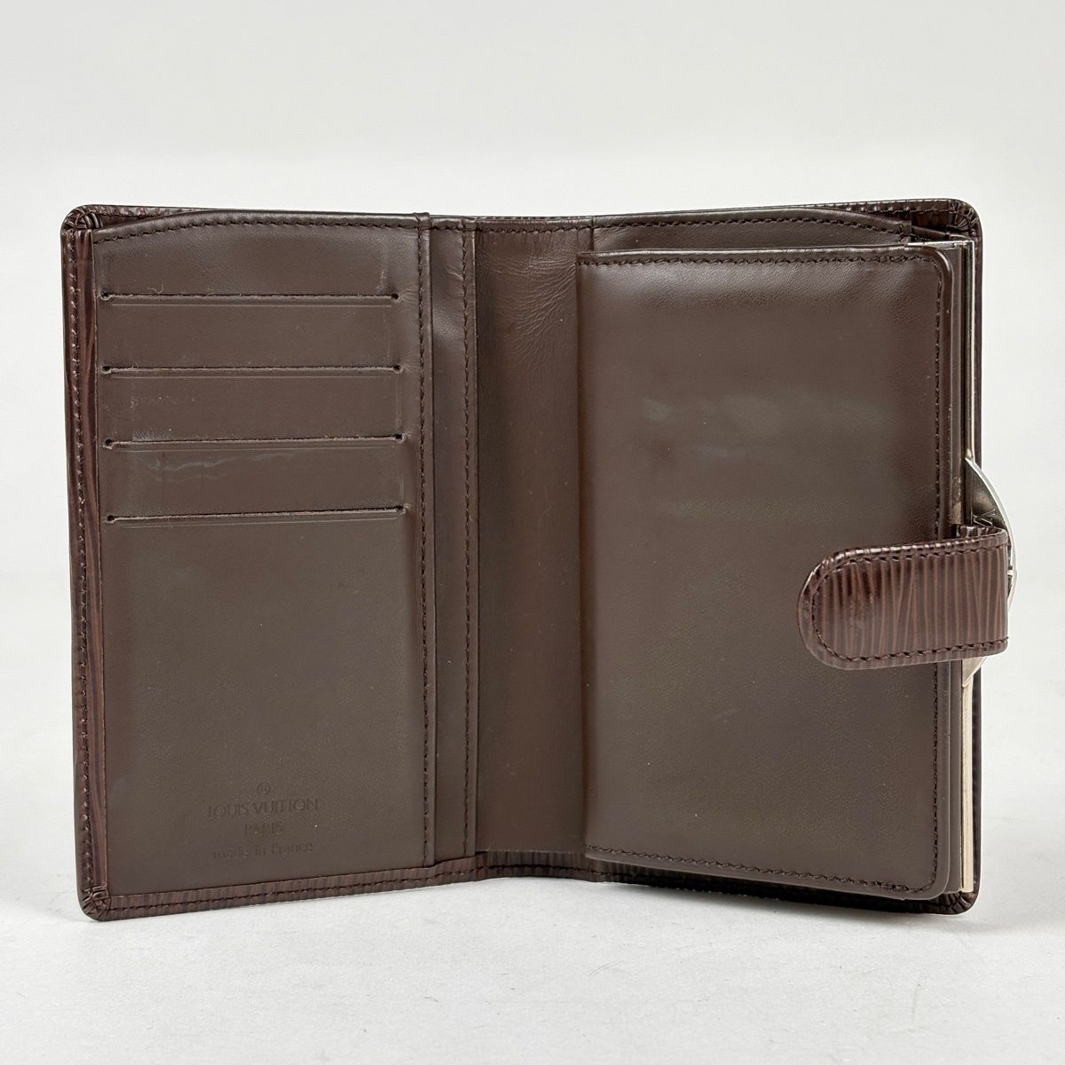 Louis Vuitton Epi Portefeuille Viennois Bifold Wallet Epi Brown — view 8