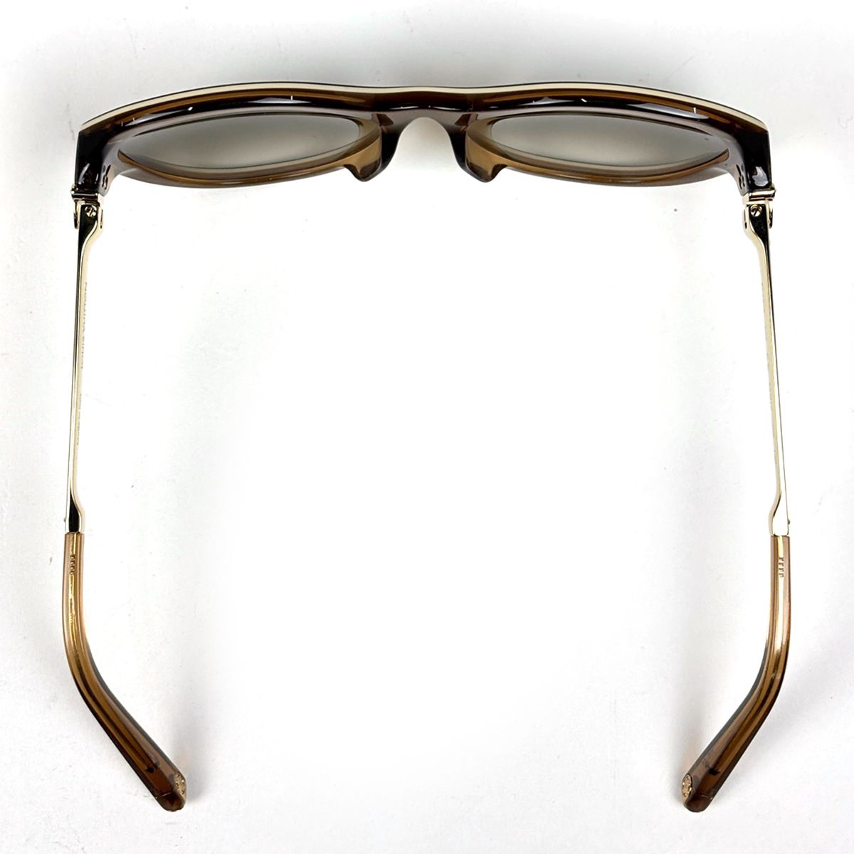 Louis Vuitton Petit Spucson Cat Eye Sunglasses Eyewear Metal Gold Brown — view 3